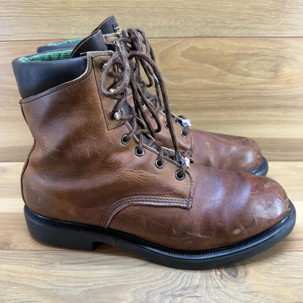 RED WINGS Supersole Vintage Work Boots Mens 11 D Brown Gore Tex Soft Toe USA